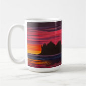 Küsten-Sonnenuntergangs-Tasse Kaffeetasse (Links)