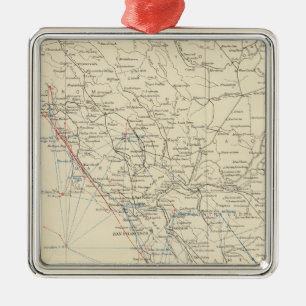 Küsten-Strecken-Mitte Kalifornien Silbernes Ornament