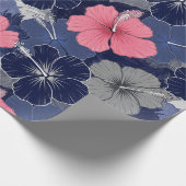Küsten-Tropen-Hibiskus-Muster (2) Geschenkpapier (Ecke)