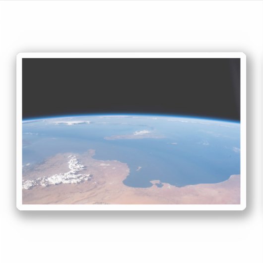 Küsten Tunesiens und Libyens und Insel Sizilien Aufkleber (Vorderseite)