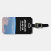 Küsten Tunesiens und Libyens und Insel Sizilien Gepäckanhänger (Vorderseite horizontal)