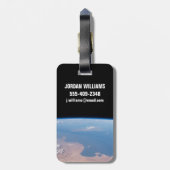 Küsten Tunesiens und Libyens und Insel Sizilien Gepäckanhänger (Rückseite vertikal)