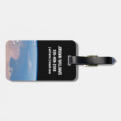 Küsten Tunesiens und Libyens und Insel Sizilien Gepäckanhänger (Rückseite horizontal)