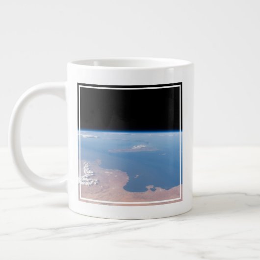 Küsten Tunesiens und Libyens und Insel Sizilien Jumbo-Tasse (Links)