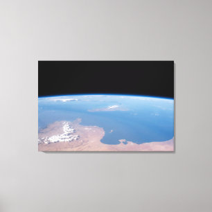 Küsten Tunesiens und Libyens und Insel Sizilien Leinwanddruck