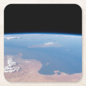 Küsten Tunesiens und Libyens und Insel Sizilien Rechteckiger Pappuntersetzer (Vorderseite)