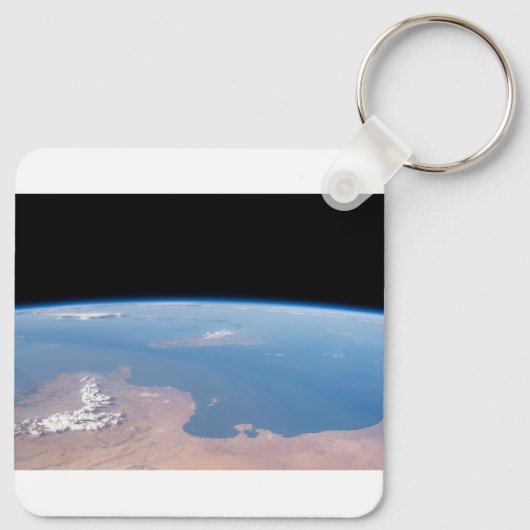 Küsten Tunesiens und Libyens und Insel Sizilien Schlüsselanhänger (Rückseite)