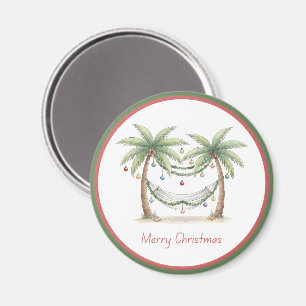 Küsten-Weihnachtspalmen mit Hängematte Magnet