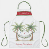 Küsten-Weihnachtspalmen mit Hängematte Schürze (Vorderseite)