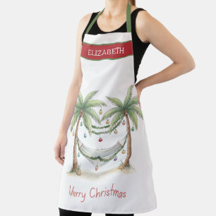 Küsten-Weihnachtspalmen mit Hängematte Schürze