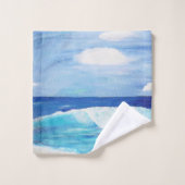 Küsten Zuhause Badehandtuch Handtuch Set Beach Art (Waschlappen)