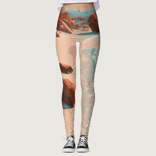 Küstenabenteuer Sommerleggings Leggings (Vorderseite)