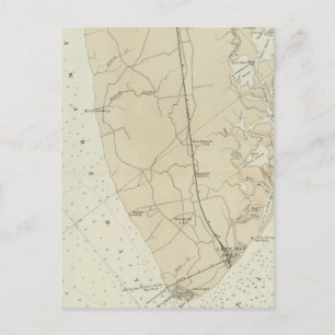 Küstenabschnitt Nr. 6 Sea Island bis Cape May Poin Postkarte