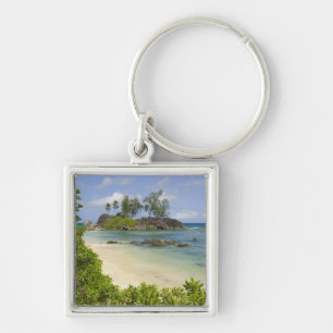 Küstenansicht auf der Insel Mahe Schlüsselanhänger