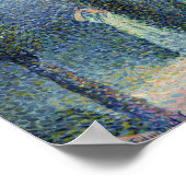 Küstenansicht mit Cypress-Bäumen, 1896 Poster (Ecke)