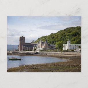 Küstenansicht mit historischen Gebäuden, Oban, Postkarte