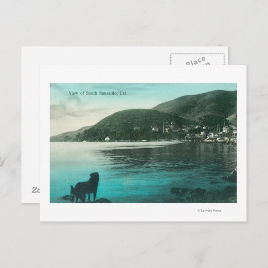 Küstenansicht von South SausalitoSausalito, CA Postkarte (Vorne/Hinten)
