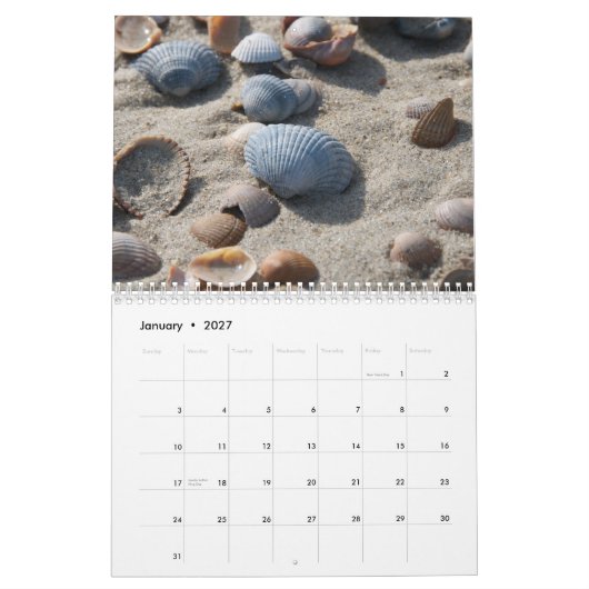 Küstenansichten - Kalender (Jan 2027)