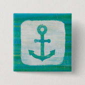Küstenaqua-Anker der kunst-| Button (Vorderseite)