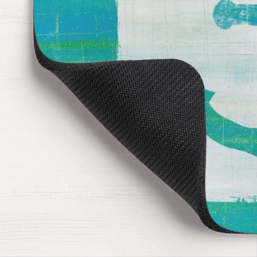 Küstenaqua-Anker der kunst-| Mousepad (Ecke)
