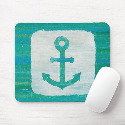 Küstenaqua-Anker der kunst-| Mousepad (Mit Mouse)