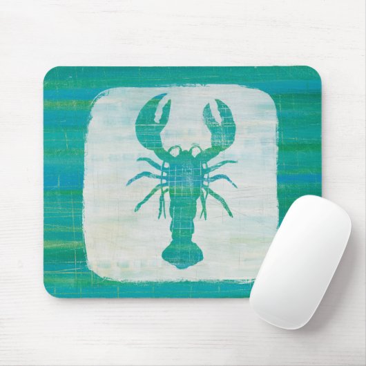 Küstenaqua-Hummer der kunst-| Mousepad (Mit Mouse)