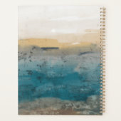 Küstenaquarell-Anfangsmonogramm Planer (Rückseite)