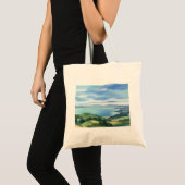 Küstenaquarell-Tasche Tragetasche (Vorderseite (Produkt))
