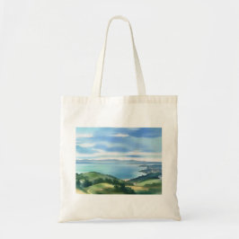 Küstenaquarell-Tasche Tragetasche