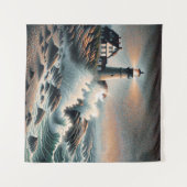 Küstenbakon in Twilight Wandteppich (Vorderseite (Horizontal))