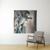 Küstenbakon in Twilight Wandteppich (Beispiel (Horizontal))