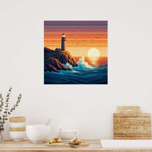 Küstenbakon Poster (Küche)