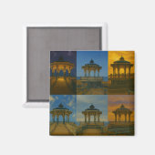 Küstenbandstand durch die Zeit Magnet (Vorderseite/Rückseite)