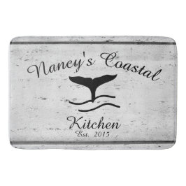 Küstenbauernhaus-Monogramm-Küchen-Matte Badematte