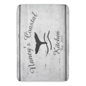 Küstenbauernhaus-Monogramm-Küchen-Matte Badematte (Vorderseite Vertikal)