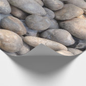 Küstenbeachcomber Beach Lover Kiesel textilliert Geschenkpapier (Ecke)