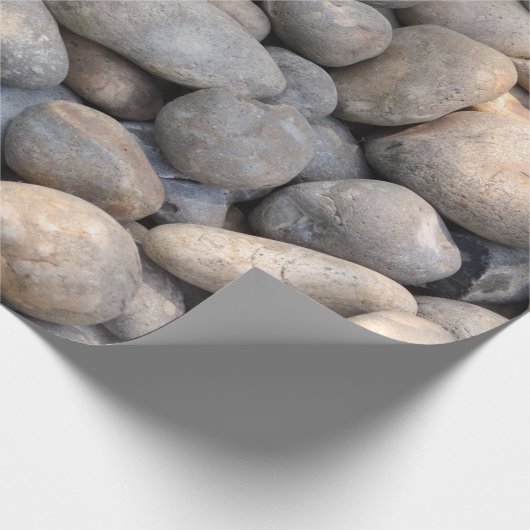 Küstenbeachcomber Beach Lover Kiesel textilliert Geschenkpapier (Ecke)