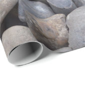 Küstenbeachcomber Beach Lover Kiesel textilliert Geschenkpapier (Rolleneckpunkt)