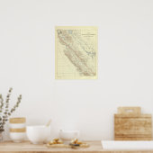 Küstenbereiche mit San-Andreas-Rift Poster (Küche)