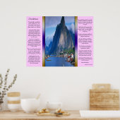 Küstenbergblick Poster (Küche)