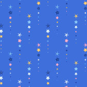 Küstenblaue Seesterne-Streifen Geschenkpapier