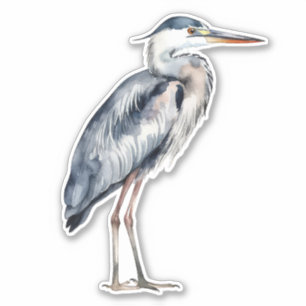 Küstenblauer Reiher Vogel Aufkleber