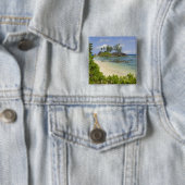 Küstenblick auf Mahe Island Button (Beispiel)
