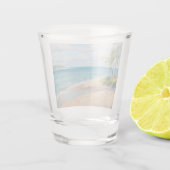 Küstenbrise Fine Art Stranddruck Schnapsglas (Rückseite)