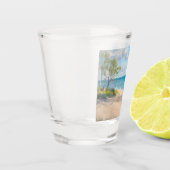 Küstenbrise Fine Art Stranddruck Schnapsglas (Links)