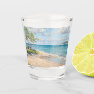 Küstenbrise Fine Art Stranddruck Schnapsglas