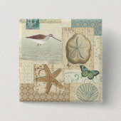 Küstencollage Button (Vorderseite)