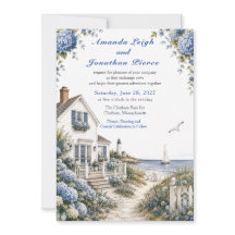 Küstencottage-Hochzeit auf Cape Cod mit Hortensien
