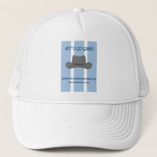 Küstencowgirl Blaues Junggesellinnen-Trucker-Hut  Truckerkappe