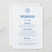 Küstencowgirl Handgezeichneter Junggesellinnenabsc Einladung (Rückseite)